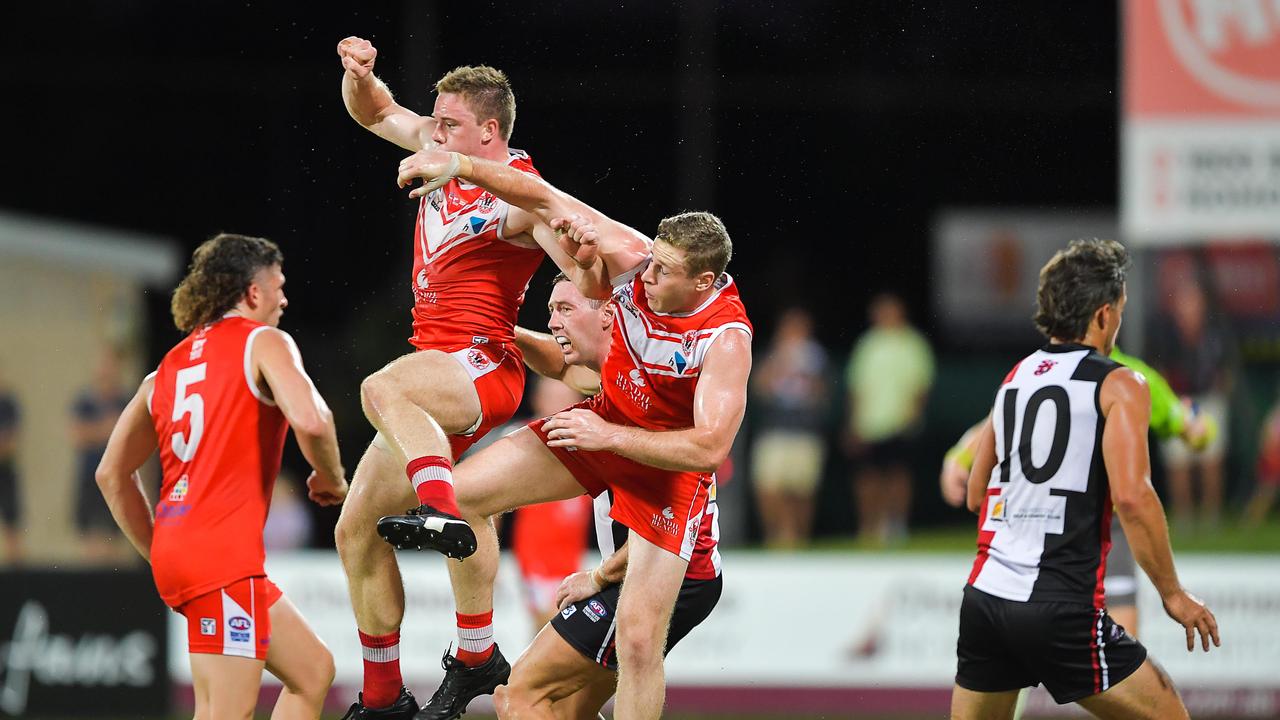 Waratah vs Southern Districts in the 2022-23 NTFL grand final. Picture PEMA TAMANG Pakhrin