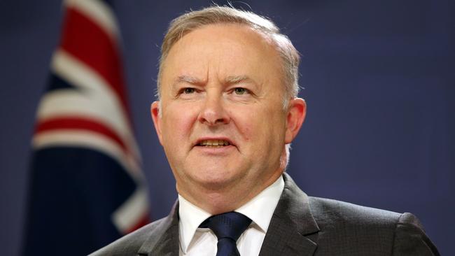 Opposition Leader Anthony Albanese will argue the reduction in JobKeeper wage subsidies and JobSeeker unemployment benefits is ‘premature’. Picture: Richard Dobson