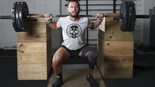 Altschwager trains 14 hours a week, including in the gym and on the water. Picture: Sarah Reed.