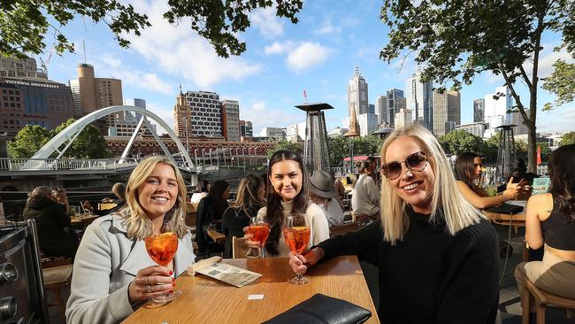 Pure South Kitchen along Southbank will be one of many restaurants able to expand its outdoor dining. Picture: Ian Currie