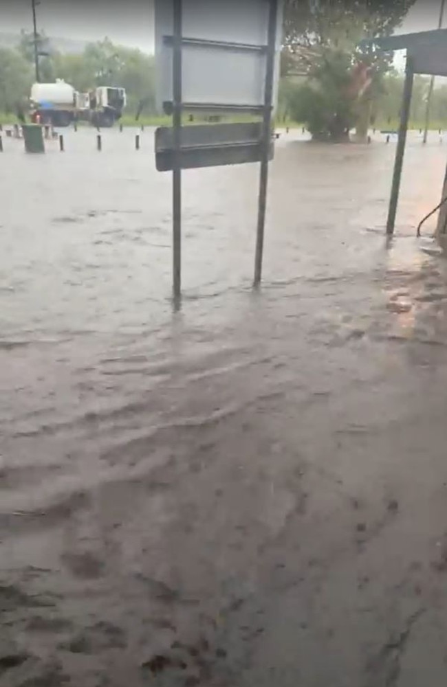 Timber Creek experienced a “one-in-50-year” flooding event in the wake of ex-Tropical Cyclone Ellie. Picture: Timber Creek Hotel