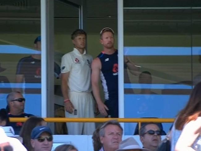 Joe Root on the England balcony