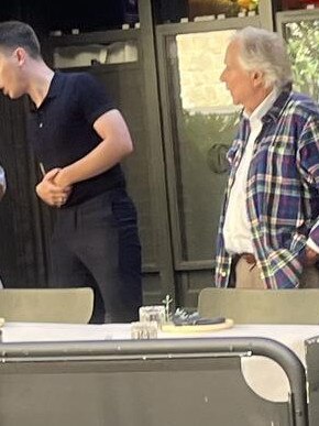 Henry Winkler spotted leaving Fugazzi earlier this month. Picture: Supplied