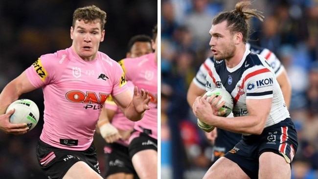 Liam Martin and Angus Crichton are battling for a spot in the Blues team for Origin II.