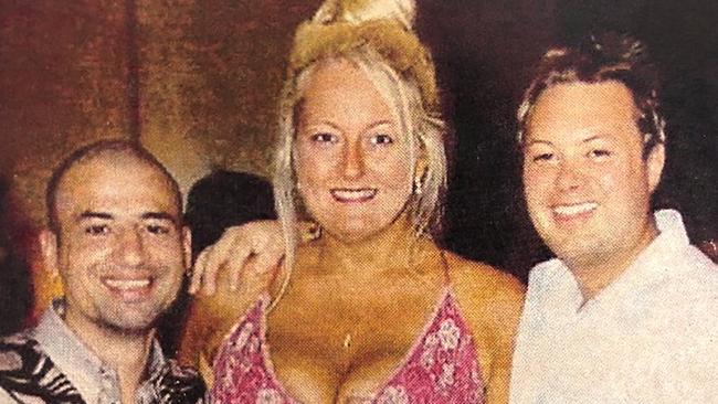 Nicola Gobbo who is Lawyer X pictured with Gangland boss Carl Williams and underworld hit man Andrew `Benji’ Veniamin. She is hosting the Crown Casino christening of Williams’ daughter, Dhakota.