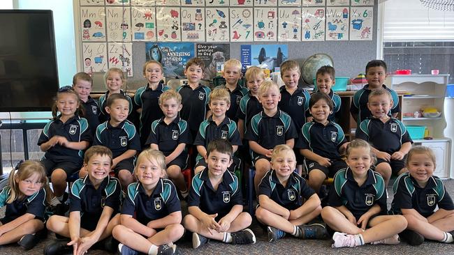 Dalby Christian College, Prep 2022. Back row (L-R) Mac, Emma, Regan, Mitchell, Nicholas, Hugh, Riley, Isaac, Sione. Middle (L-R) Faith, Lachlan, Charlie, Bodie, Blake, Axel. Front row (L-R) Lucy, Benny, Tilly, Ashton, Eli, Grace, Alea. Picture: Emily Devon.