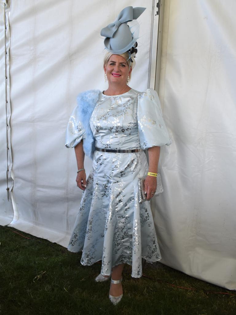 Kellie Cutting at the 2023 Rockhampton Girls Grammar 21st Race Day.