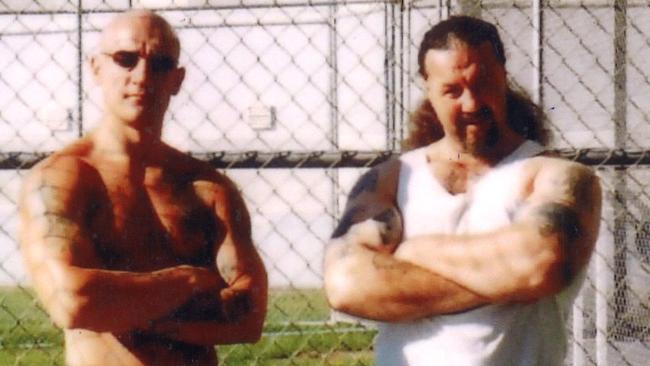 Gavin Preston with fellow prison inmate.