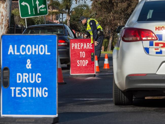 Drug and alcohol testing in Melbourne. Picture: Jake Nowakowski