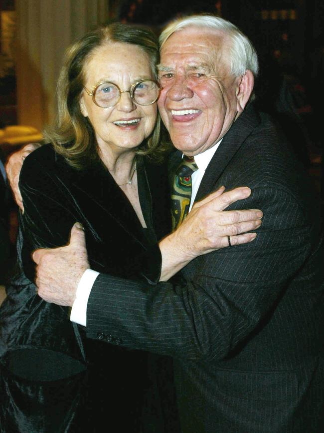 Edna and Lou Richards at Lou’s 80th birthday at Crown.