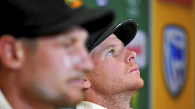 Steve Smith and Cameron Bancroft (left) admit to ball tampering. Picture: Gallo Images