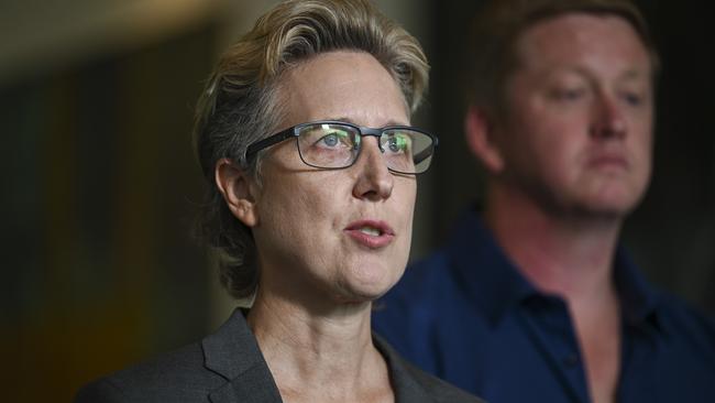 ACTU secretary Sally McManus said people had raised concerns for her personal safety during her public condemnation of the CFMEU, but she said she would continue to hold the union to account. Picture: NewsWire / Martin Ollman