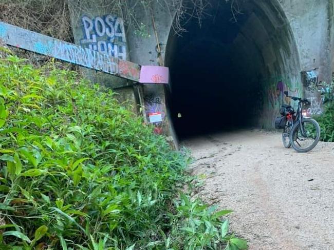 Damage to the Murwillumbah trail overnight. Picture: Facebook