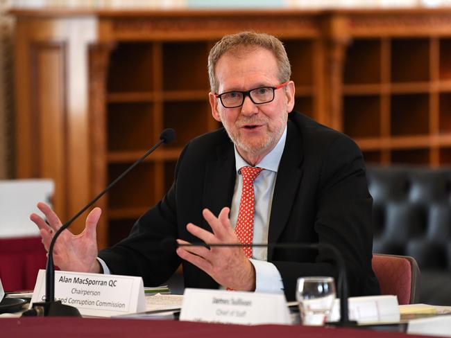 Crime and Corruption Commission (CCC) Chairperson Alan MacSporran. (AAP Image/Dan Peled)