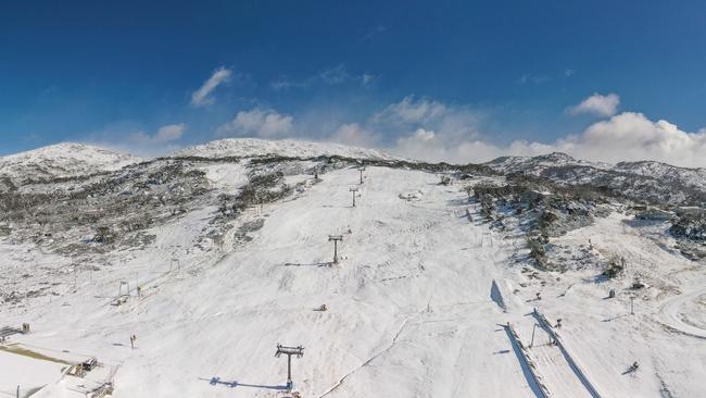 Perisher ski resort in NSW opened its season a week ahead of schedule after early snowfalls. Picture: Supplied