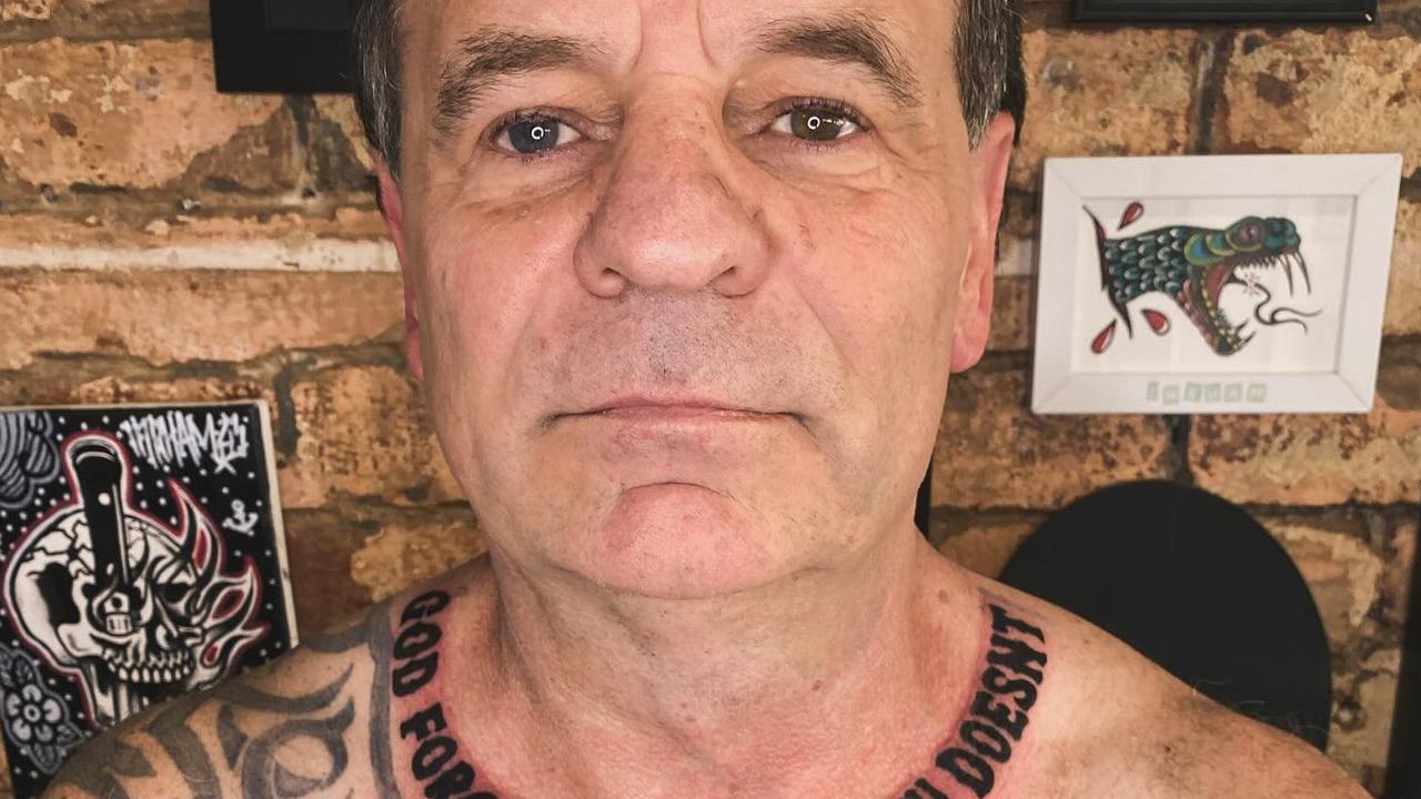 Former CFMEU boss John Setka unveils new neck tattoo