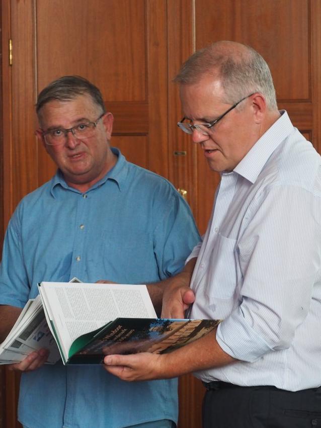 Mr Morrison during his visit. Picture: St. Matthew's Anglican Church Windsor