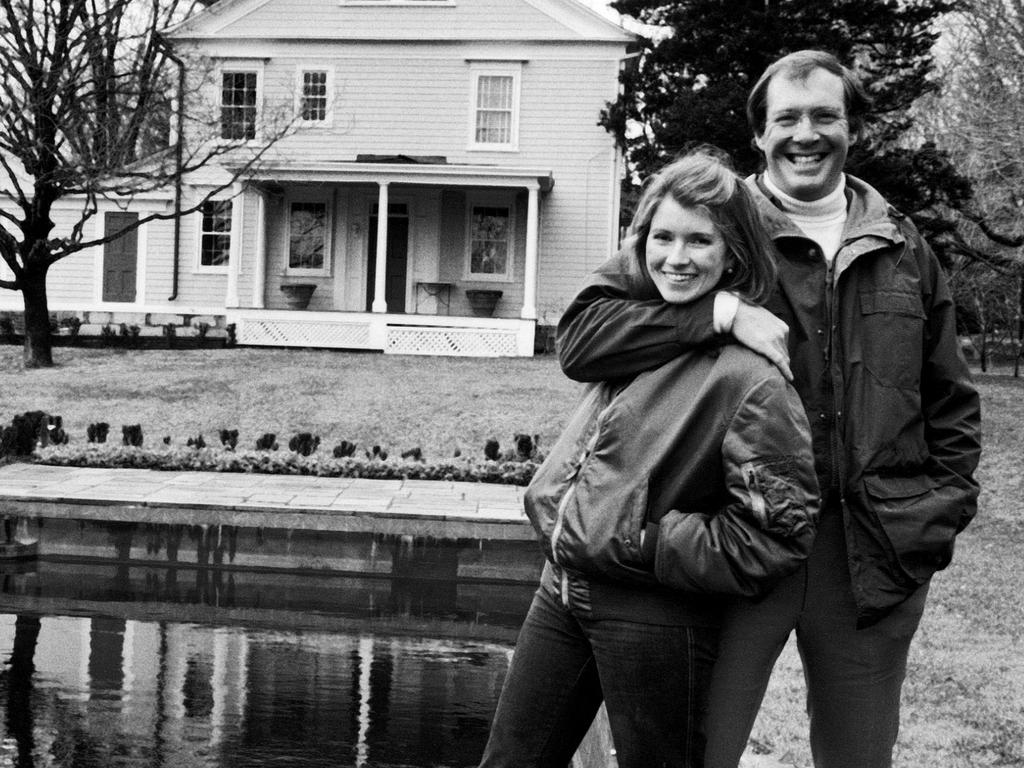 With Andy outside their home in 1980. Picture: Arthur Schatz/Getty Images