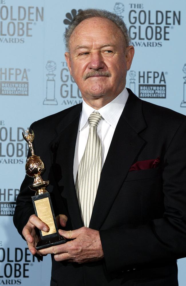 Three-time Golden Globe winner Gene Hackman has died, aged 95. Picture: AFP