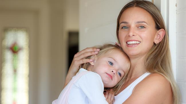 Kellie Finlayson with her daughter Sophia. Picture: Russell Millard