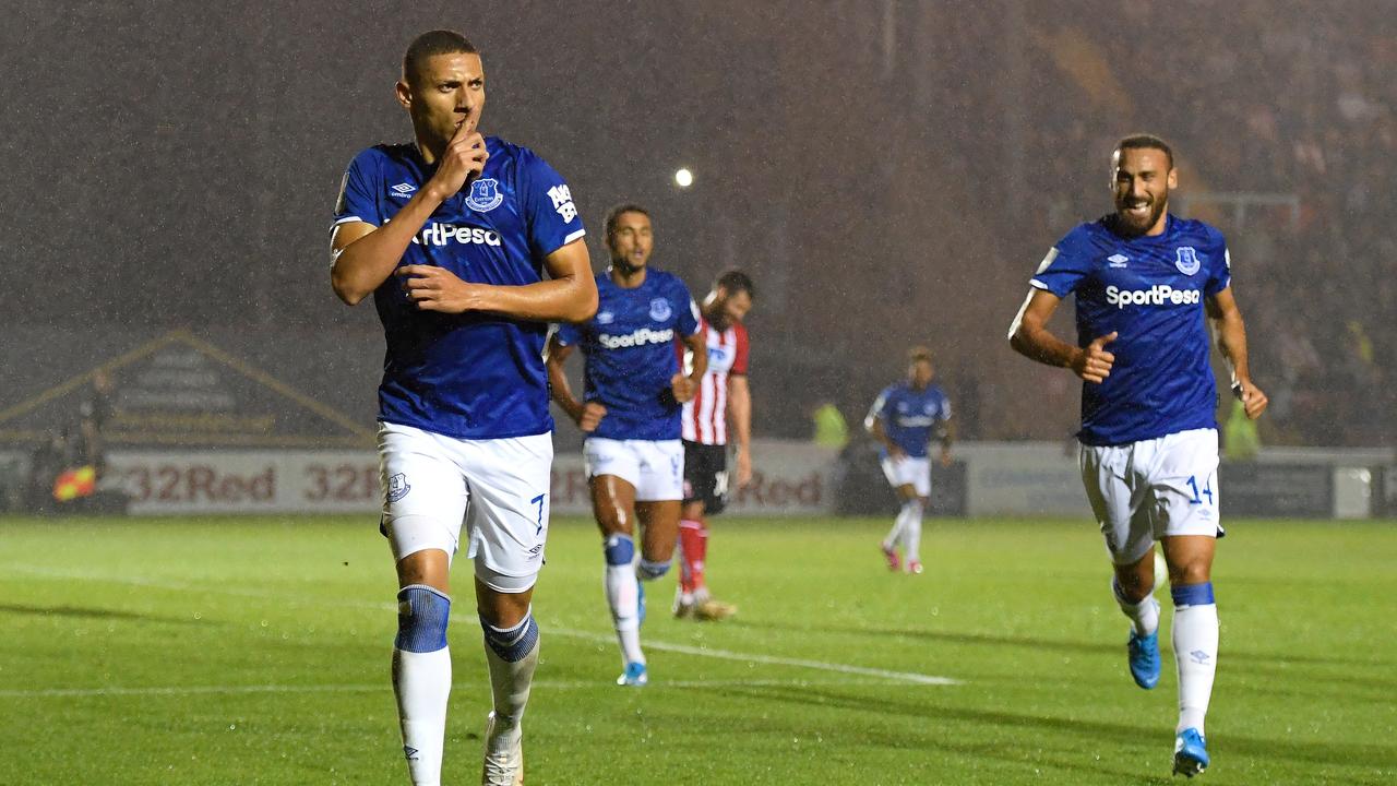 Richarlison scored his first goal of the season.