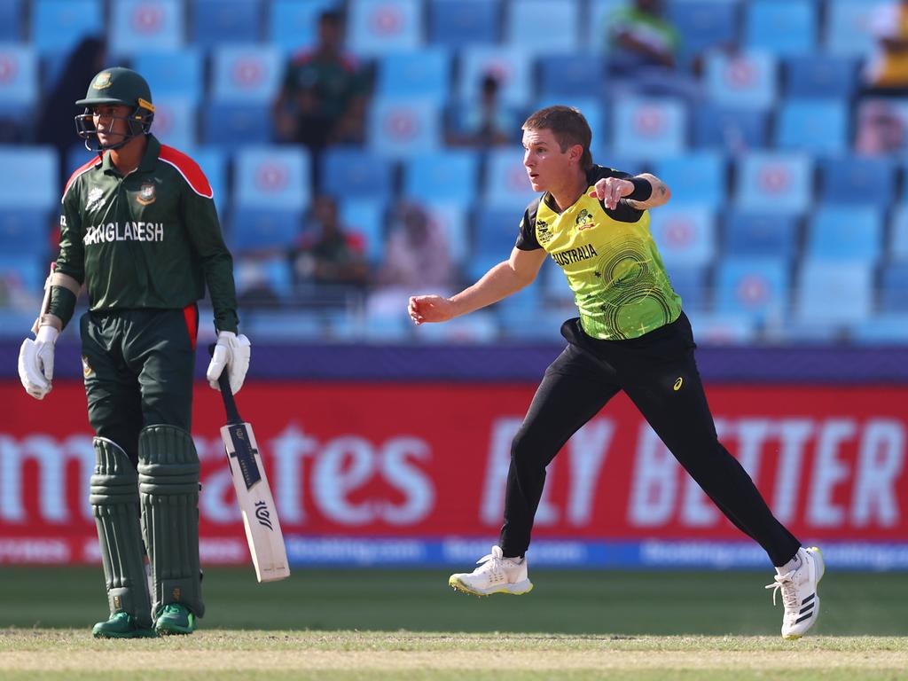 Adam Zampa is currently the tournament’s leading wicket taker. Michael Steele-ICC/ICC via Getty Images)