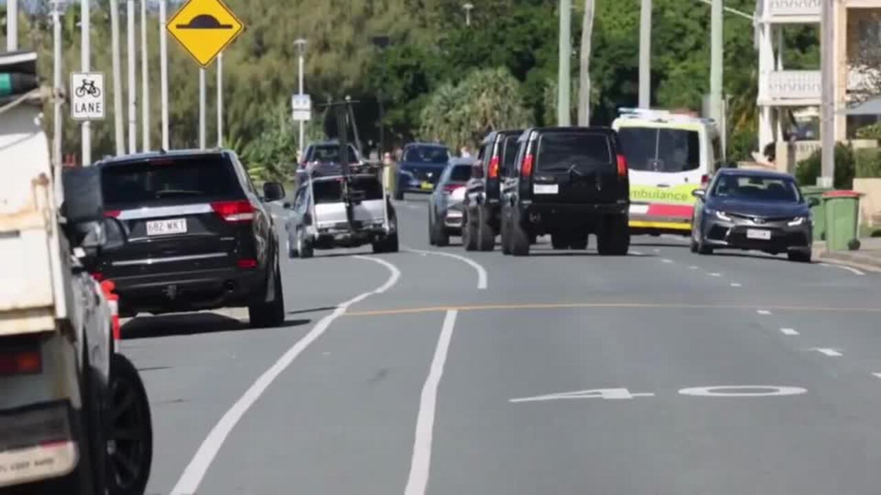 Scenes for Hollywood movie, Runner, filmed on Marine Pde at Labrador