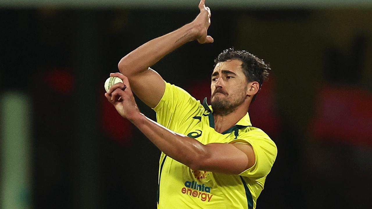 Mitchell Starc of Australia. Photo by Cameron Spencer/Getty Images