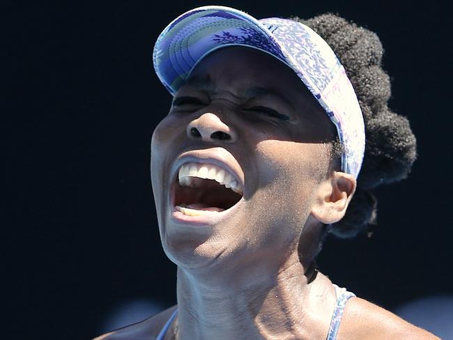 Venus Williams during the Australian open.  Picture:Wayne Ludbey