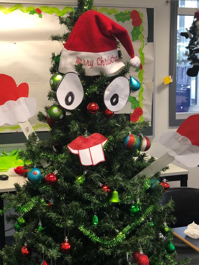 Funny Christmas face in Calamvale. Credit: Carolyn Oldano