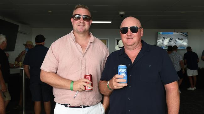 Daniel Buckley and Nick Burls at Moama Bowling Club Echuca Cup. Picture: David Smith