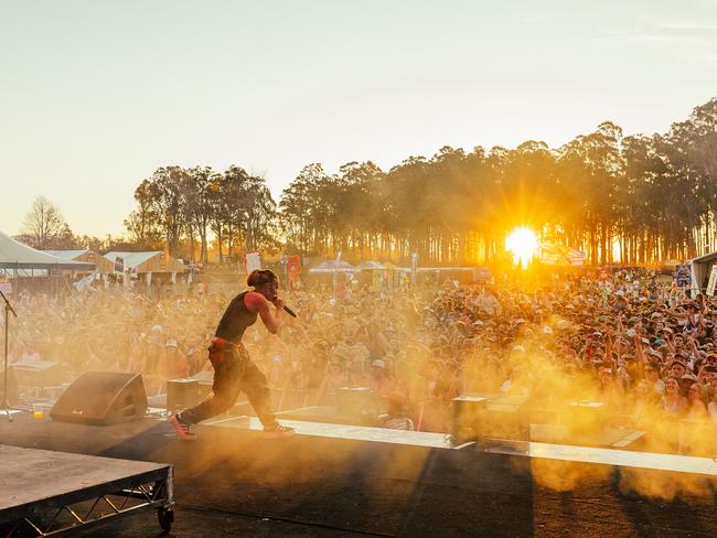 Friday vibing at Party in the Paddock 2024. Picture: Party in the Paddock