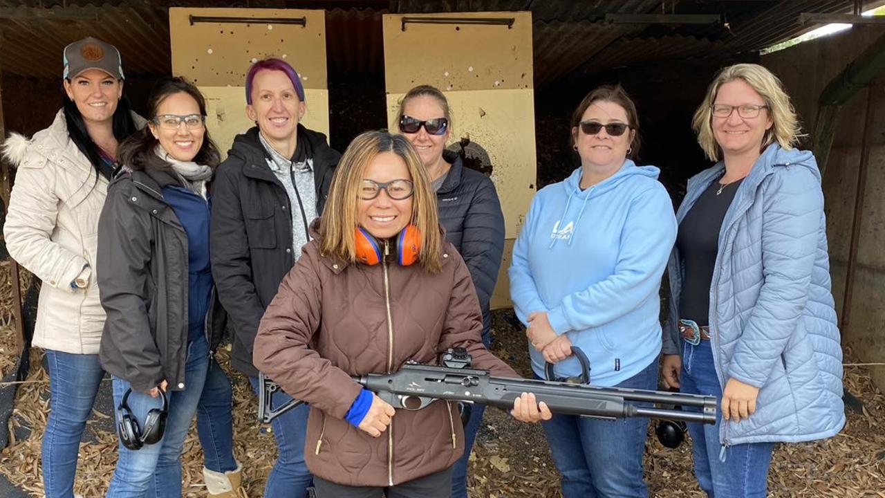 The activities at Hen Pen range from tyre maintenance and firearm safety to clay shooting and power tool demonstrations.