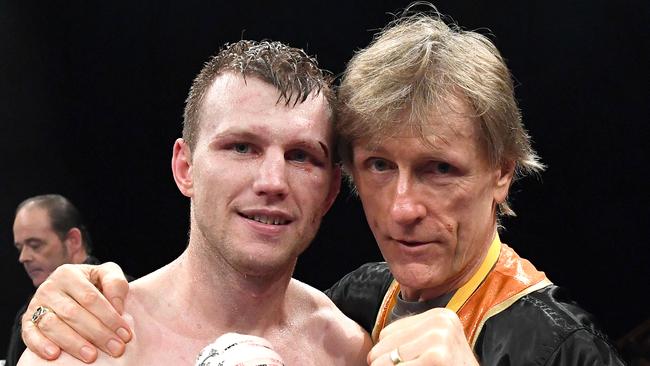 Jeff Horn will get back to work in early the new year with his trainer Glenn Rushton. Picture: Getty Images