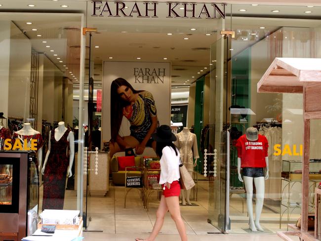 The up-market Farah Khan shop where Hogg was arrested by police. Picture: Lukman S.Bintoro