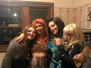 Former Modanville sisters Carly, Sophie and Georgia Cheffins invited UK singer Lily Allen to their party in Melbourne, and she actually turned up.