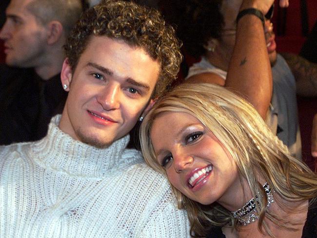 Britney Spears and Justin Timberlake at the Radio City Music Hall in New York City, New York (Photo by Kevin Mazur/WireImage)