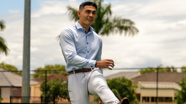 Jayden Mitchell went from working as a university intern at the Redcliffe Dolphins, to becoming their Corporate Sales Coordinator. Picture: Contributed