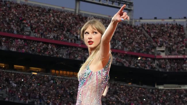 He went on to thank Swift for her support. Picture: Getty