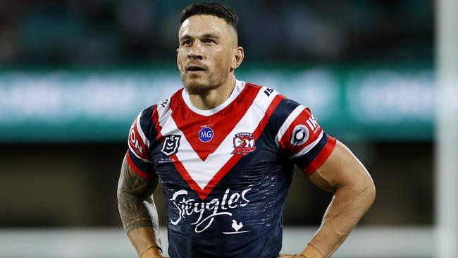 Sonny Bill Williams played for a month with a painful neck injury. Picture: Phil Hillyard