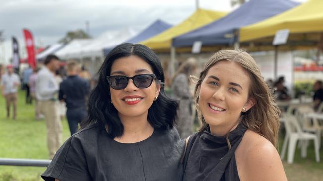 Rina Yamn and Logan Kickbusch at the Gympie races on Saturday November 25, 2023.