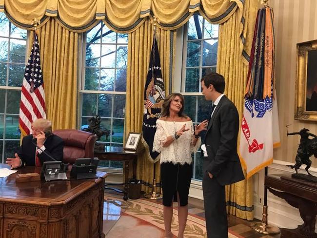 Ms Palin thanked the President for her visit. Picture: Sarah Palin/Facebook