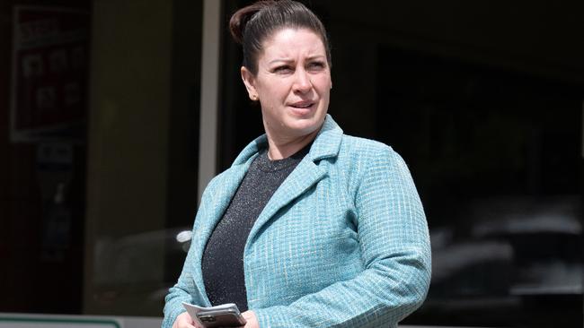 Fiona Catherine Riley leaving the Elizabeth Magistrates Court on January 25. Picture: NCA NewsWire / Morgan Sette