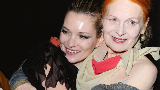 Kate Moss and Vivienne Westwood attend the British Fashion Awards at the Royal Courts of Justice, Strand on December 9, 2009 in London, England. Picture: Dave M. Benett