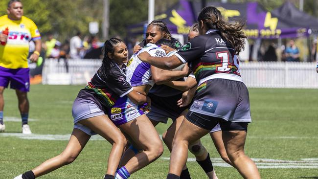 U17s girls Koori Knockout grand final, Northern United Dirawongs vs Minda Sisters. Picture: Andrea Francolini