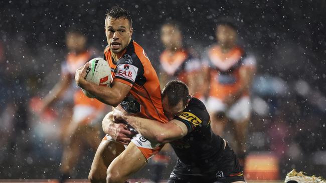 Luke Brooks led the Wests Tigers to a shock win over Penrith. Picture: Getty Images