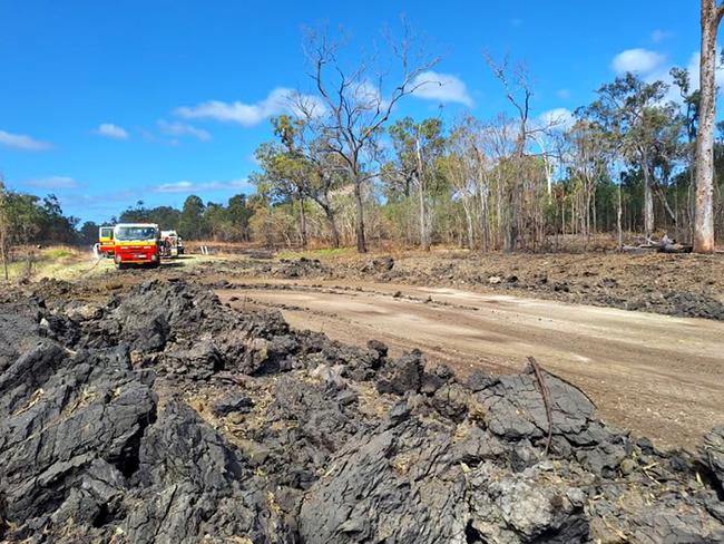 The scene of the devastation. Picture: TMR