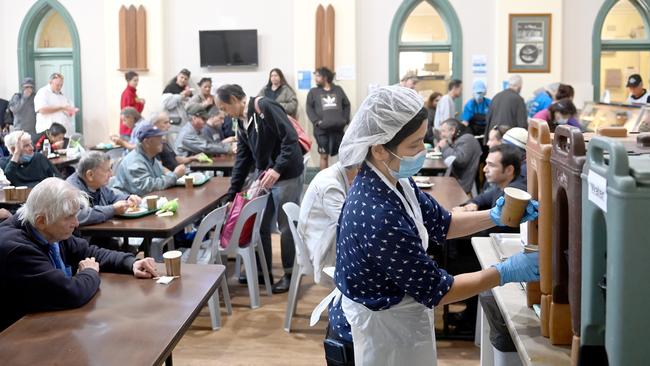 The Rev Bill Crews Foundation welcomed and fed more than 450 meals for an Easter Lunch after Easter Sunday Service at his church in Ashfield with some of the more vulnerable in our community as the cost of living crisis bites. Picture: Jeremy Piper