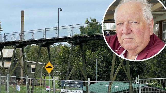 Plans to demolish a much-loved walkway at the entrance to the Gympie Mining Museum amid safety fears have been met with outrage and frustration, with one of the site’s senior staffers saying it should be fixed, not flattened.