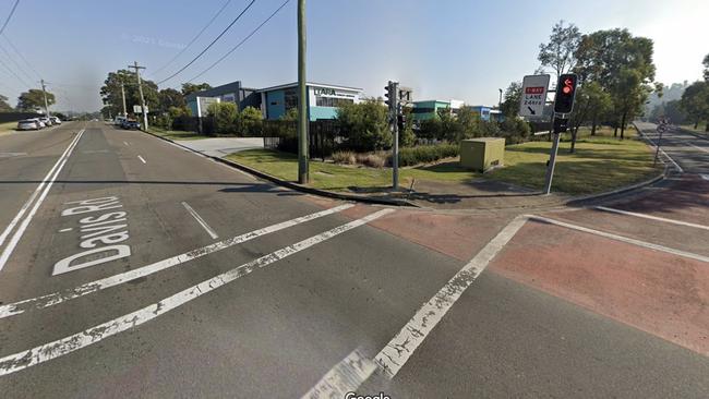 The intersection of Davis Rd and the Liverpool-Parramatta Transitway. Photo: Google Maps